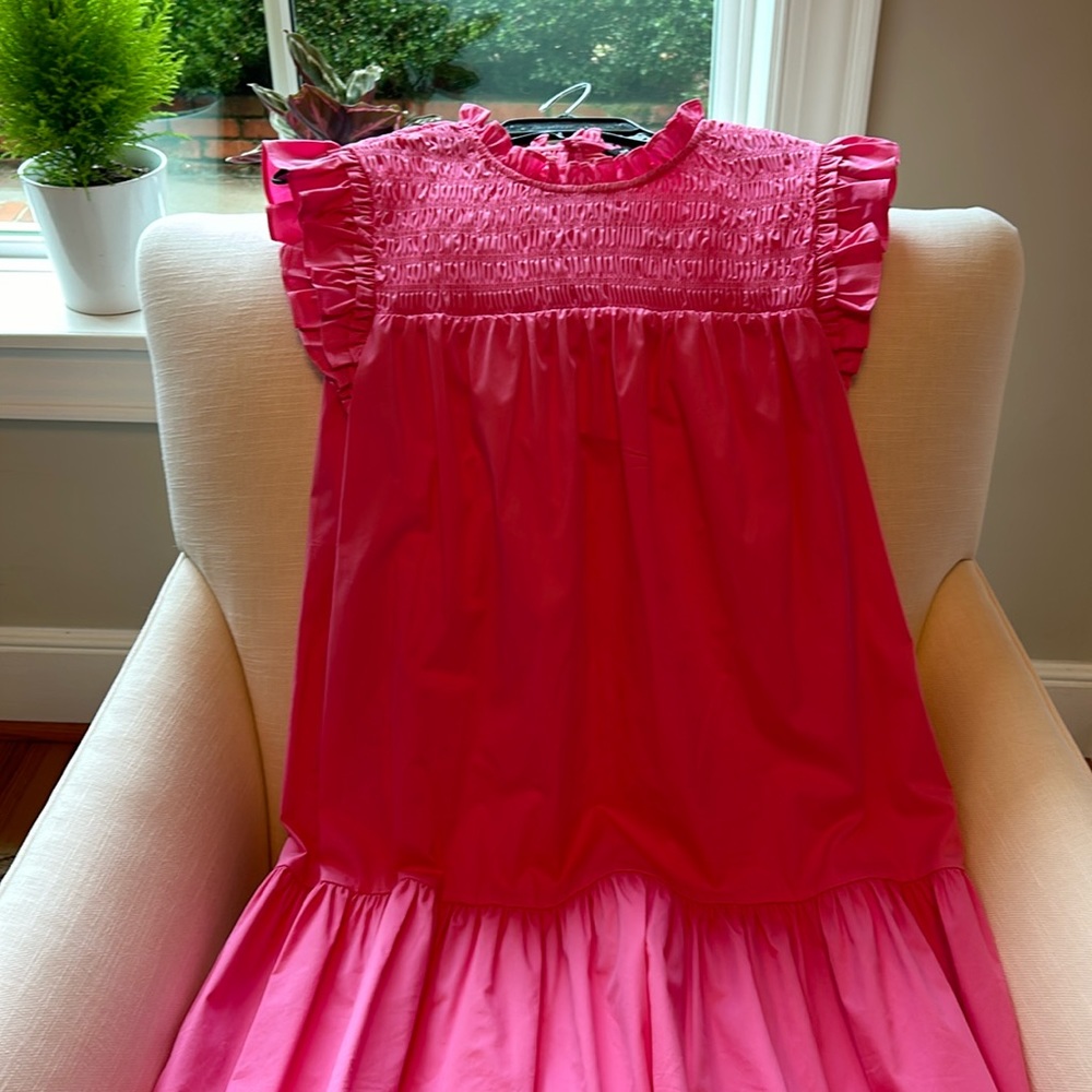 Never worn, small pink dress